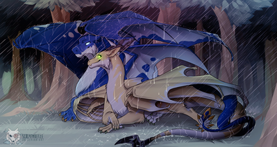 Rainy Weather
art by schl4fmuetze
Keywords: dragon;dragoness;male;female;feral;M/F;romance;non-adult;schl4fmuetze