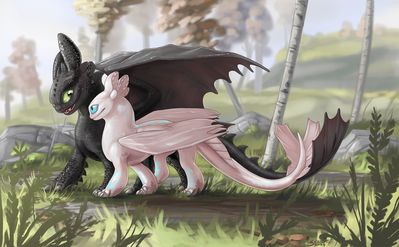 Shelter
art by scritt
Keywords: how_to_train_your_dragon;httyd;night_fury;toothless;nubless;dragon;dragoness;male;female;anthro;M/F;romance;non-adult;scritt