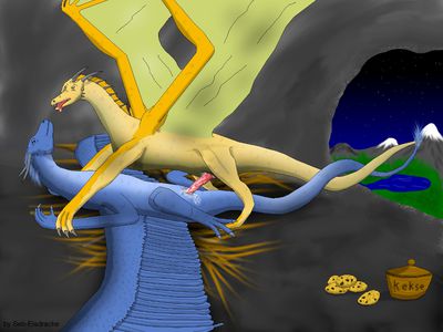 Saphira Mating With Jilo
art by seb-eisdrache
Keywords: eragon;saphira;dragon;dragoness;male;female;feral;M/F;penis;missionary;vaginal_penetration;seb-eisdrache