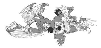 Wolvar Orgy
art by sefeiren
Keywords: videogame;world_of_warcraft;furry;mustelid;wolverine;wolvar;avian;bird;male;female;anthro;M/F;M/M;threeway;spitroast;orgy;penis;cloacal_penetration;oral;anal;masturbation;spooge;sefeiren