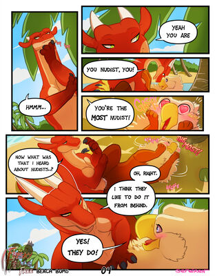 Beach Bums, page 4
art by sefeiren
Keywords: comic;dragon;gryphon;thistle;kindle;male;female;feral;M/F;suggestive;frisky-ferals;sefeiren