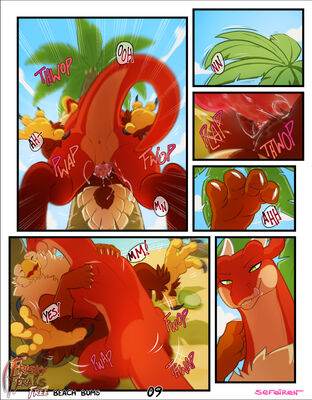 Beach Bums, page 9
art by sefeiren
Keywords: comic;dragon;gryphon;thistle;kindle;male;female;feral;M/F;penis;missionary;vaginal_penetration;spooge;closeup;frisky-ferals;sefeiren