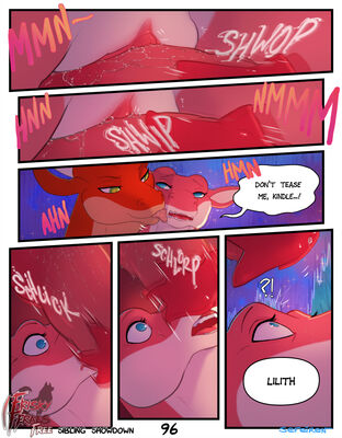 Sibling Showdown, page 96
art by sefeiren
Keywords: comic;dragon;dragoness;kindle;lilith;lily;male;female;feral;M/F;penis;vagina;threeway;missionary;suggestive;frisky-ferals;sefeiren