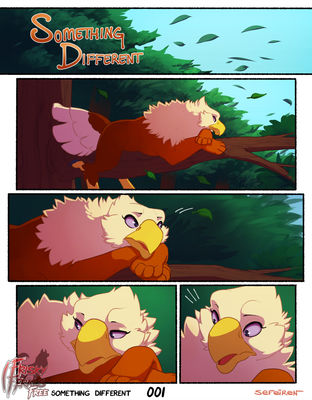 Something Different, page 1
art by sefeiren
Keywords: comic;gryphon;thistle;female;feral;solo;non-adult;frisky_ferals;sefeiren