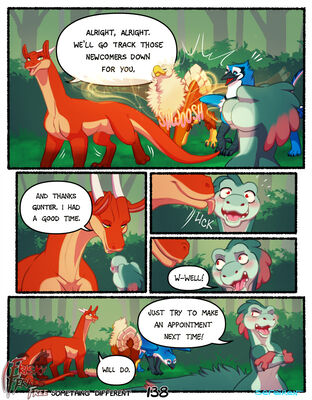 Something Different, page 138
art by sefeiren
Keywords: comic;dragon;gryphon;dinosaur;theropod;raptor;kindle;thistle;male;female;feral;solo;suggestive;frisky-ferals;sefeiren