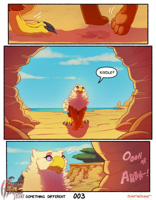 Something Different, page 3
art by sefeiren
Keywords: comic;gryphon;thistle;female;feral;solo;suggestive;humor;non-adult;frisky_ferals;sefeiren