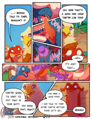 Something Different, page 44
art by sefeiren

Keywords: comic;thistle;kindle;lily;lilith;dragon;dragoness;gryphon;dinosaur;theropod;raptor;male;female;feral;M/F;penis;oral;anal;dildo;spooge;closeup;frisky-ferals;sefeiren