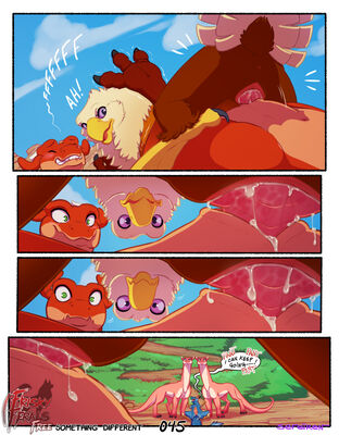 Something Different, page 45
art by sefeiren
Keywords: comic;thistle;kindle;dragon;dragoness;dinosaur;theropod;raptor;lily;lilith;gryphon;male;female;feral;M/F;penis;cowgirl;vaginal_penetration;orgasm;closeup;spooge;frisky-ferals;sefeiren