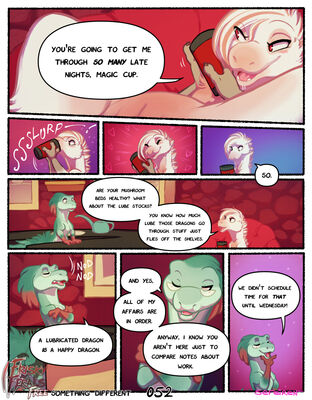 Something Different, page 52
art by sefeiren
Keywords: comic;dinosaur;theropod;raptor;male;female;feral;M/F;suggestive;humor;frisky-ferals;sefeiren