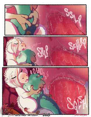 Something Different, page 68
art by sefeiren
Keywords: comic;dinosaur;theropod;raptor;male;female;feral;M/F;penis;cowgirl;vaginal_penetration;internal;spooge;frisky-ferals;sefeiren