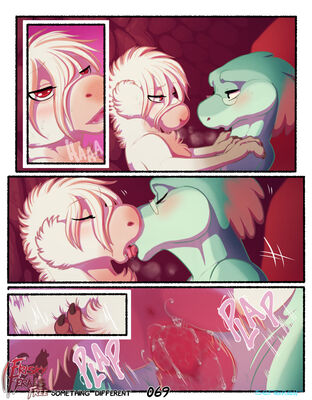 Something Different, page 69
art by sefeiren
Keywords: comic;dinosaur;theropod;raptor;male;female;feral;M/F;penis;missionary;vaginal_penetration;closeup;spooge;frisky-ferals;sefeiren