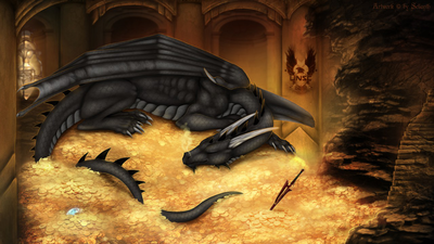 Treasure Room
art by selianth
Keywords: dragon;male;feral;solo;hoard;non-adult;selianth