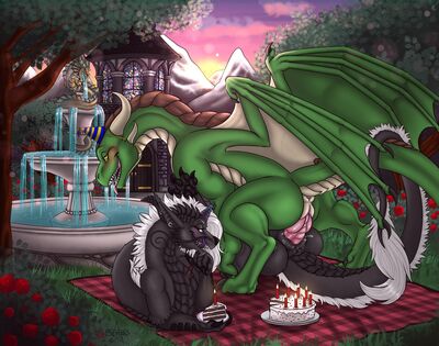 Birthday Sex
art by senjio
Keywords: eastern_dragon;dragon;dragoness;male;female;feral;M/F;penis;missionary;vaginal_penetration;spooge;senjio