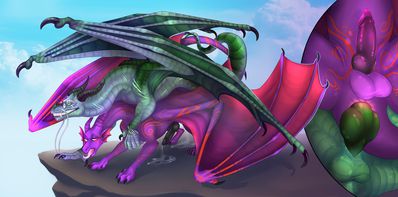 Drakes Mating
art by sergeantyakirr and nightwolfesrain
Keywords: dragon;male;feral;M/M;penis;missionary;anal;closeup;spooge;sergeantyakirr;nightwolfesrain