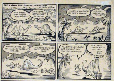 Sex and the Single Dinosaur 1
art by joel_beck
Keywords: comic;dinosaur;sauropod;anthro;humor;joel_beck