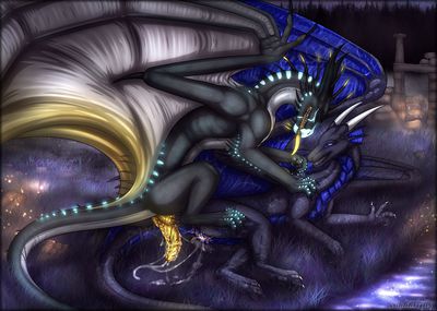 Under the Moonlight
art by shadarrius
Keywords: dragon;dragoness;male;female;feral;M/F;penis;vagina;from_behind;suggestive;spooge;shadarrius