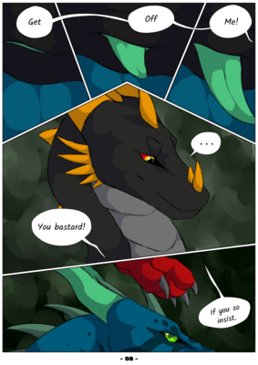 A Bitchin' Heat, page 8
art by shadoweyenoom
Keywords: comic;dragon;male;feral;M/M;penis;from_behind;closeup;suggestive;shadoweyenoom