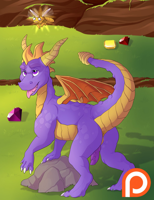 Spyro
art by shadowpelt
Keywords: videogame;spyro_the_dragon;dragon;spyro;male;anthro;solo;penis;shadowpelt