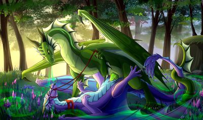 Intoxication
art by shadreym
Keywords: dragon;dragoness;male;female;feral;M/F;bondage;penis;missionary;vaginal_penetration;spooge;shadreym