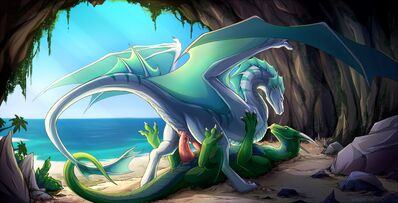 Secret Place For Two
art by shadreym
Keywords: dragon;wyvern;male;feral;M/M;penis;cowgirl;anal;spooge;shadreym