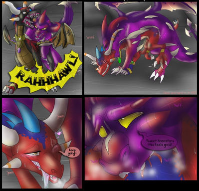 Resurrection 5
art by shalonesk
Keywords: comic;spyro_the_dragon;malefor;zonoya;dragon;dragoness;male;female;anthro;M/F;from_behind;spooge;shalonesk