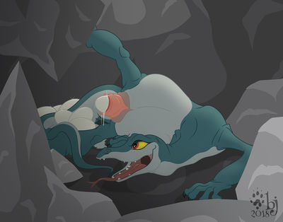 Joanna Oviposition
art by sherwood or nesting_sands
Keywords: cartoon;disney;the_rescuers;lizard;monitor_lizard;joanna;female;anthro;solo;cloaca;egg;oviposition;spooge;sherwood;nesting_sands