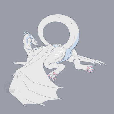 Allifloof
art by shinigamisquirrel
Keywords: dragoness;female;feral;solo;vagina;presenting;shinigamisquirrel