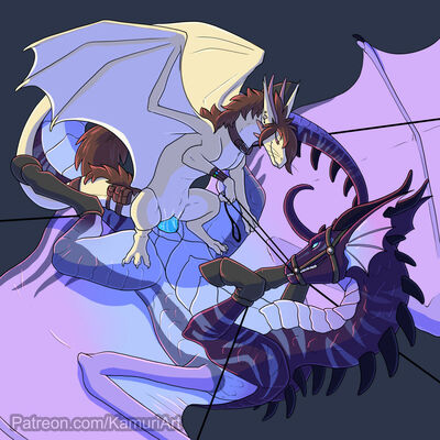 Ride The Dragon
art by shinigamisquirrel
Keywords: dragon;dragoness;male;female;feral;M/F;bondage;penis;cowgirl;vaginal_penetration;spooge;shinigamisquirrel