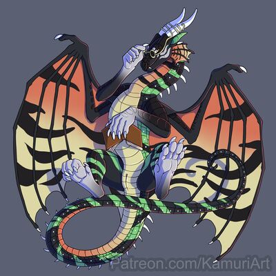 Librarian's Perception (Wings_of_Fire)
art by shinigamisquirrel
Keywords: wings_of_fire;nightwing;rainwing;hybrid;dragoness;female;feral;solo;vagina;shinigamisquirrel