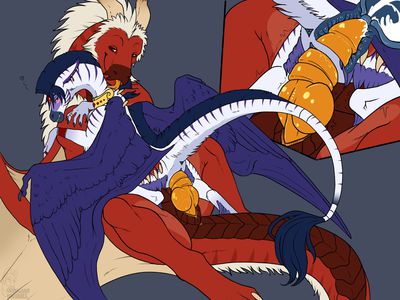 Slow Ride
art by shinigamisquirrel
Keywords: dragon;dragoness;male;female;feral;M/F;penis;reverse_cowgirl;vaginal_penetration;internal;ejaculation;orgasm;spooge;shinigamisquirrel