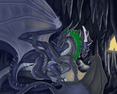 Cave Mating
art by shinigamisquirrel
Keywords: dragon;dragoness;male;female;feral;M/F;penis;missionary;vaginal_penetration;spooge;shinigamisquirrel