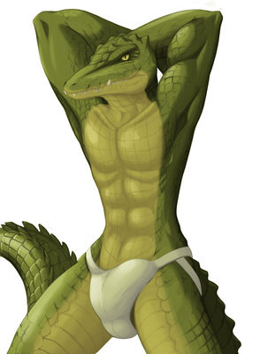 Croc Solo
art by shiuk
Keywords: crocodilian;crocodile;male;anthro;solo;shiuk