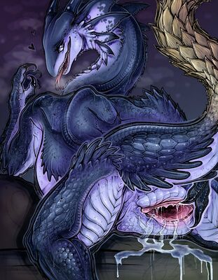 Spread Cloaca
art by shon2
Keywords: dragoness;female;feral;solo;cloaca;spread;spooge;shon2