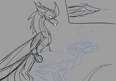 Icewing and Silkwing Sketch (Wings_of_Fire)
art by shuttershock
Keywords: wings_of_fire;icewing;silkwing;dragon;male;feral;M/M;penis;from_behind;anal;internal;shuttershock