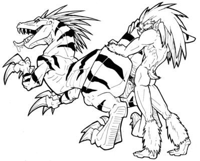 Raptor Mount
art by silvergrin
Keywords: beast;dinosaur;theropod;raptor;female;feral;elf;man;male;M/F;penis;from_behind;cloacal_penetration;spooge;silvergrin