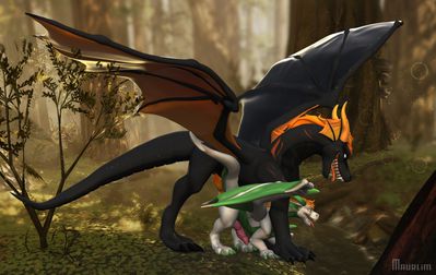 Drakes Mating 2
art by silverim
Keywords: dragon;male;feral;M/M;penis;from_behind;anal;silverim