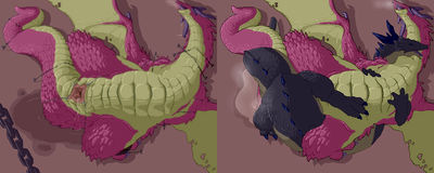 Dragon Sex
art by simesava
Keywords: dragon;dragoness;male;female;feral;M/F;penis;vagina;spread;from_behind;bondage;spooge;simesava