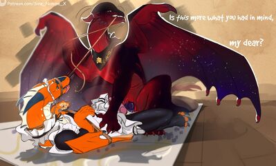 Cleaning Duty 2 (Wings_of_Fire)
art by sine_nomine_x
Keywords: wings_of_fire;skywing;nightwing;hybrid;dragon;male;feral;M/M;penis;missionary;anal;spooge;maid;sine_nomine_x