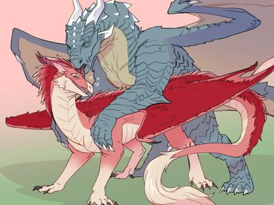 Willow Mounted
art by sinpufff
Keywords: dragon;dragoness;male;female;feral;M/F;from_behind;suggestive;sinpufff