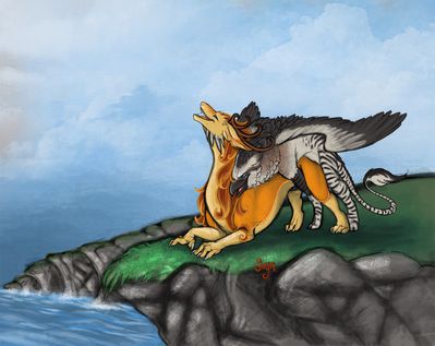 Coastal Consummation
art by sirynjourney
Keywords: gryphon;dragoness;male;female;feral;M/F;from_behind;sirynjourney