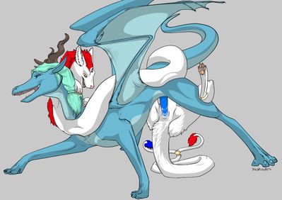 Dragon Sex
art by sixshades
Keywords: eastern_dragon;dragon;dragoness;male;female;feral;M/F;penis;from_behind;vaginal_penetration;spooge;sixshades