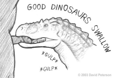 Good Dinosaurs Swallow
art by skant
Keywords: dinosaur;theropod;male;female;feral;M/F;penis;oral;skant