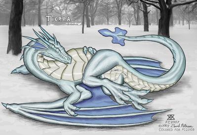 Tierra In The Snow
art by david_peterson
Keywords: dragoness;female;feral;solo;vagina;david_peterson
