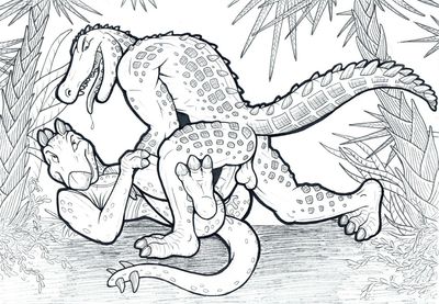 Bushloving
art by skawinski
Keywords: crocodilian;crocodile;dinosaur;stegosaurus;male;anthro;M/M;penis;missionary;anal;spooge;skawinski