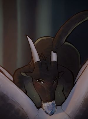 Arctic and Foeslayer (Wings_of_Fire)
art by skinkadoodle
Keywords: wings_of_fire;nightwing;icewing;foeslayer;prince_arctic;dragon;dragoness;male;female;feral;M/F;penis;oral;spooge;closeup;skinkadoodle