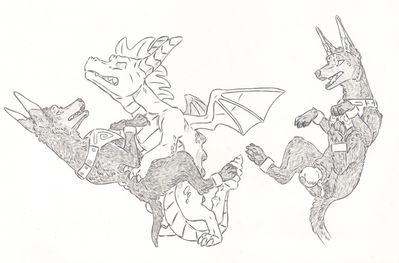 Spyro and Tomb Jackals
art by skyfifer
Keywords: videogame;spyro_the_dragon;dragon;furry;canine;jackal;spyro;male;female;anthro;M/F;penis;missionary;dildo;masturbation;vaginal_penetration;skyfifer