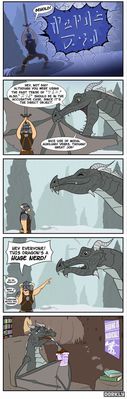 Skyrim Comic
unknown artist
Keywords: comic;videogame;skyrim;dragon;wyvern;human;man;male;humor;non-adult