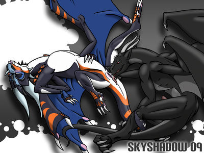 Tastes Like...
art by skyshadow
Keywords: dragon;dragoness;male;female;feral;M/F;penis;vagina;oral;skyshadow