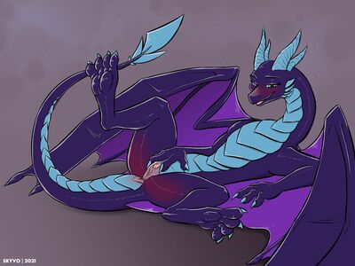 Crystal Dragon
art by skyvo
Keywords: dragoness;female;feral;solo;vagina;spread;skyvo