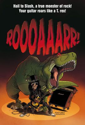 Slash and Rex
unknown artist
Keywords: dinosaur;theropod;tyrannosaurus_rex;trex;feral;human;man;male;non-adult